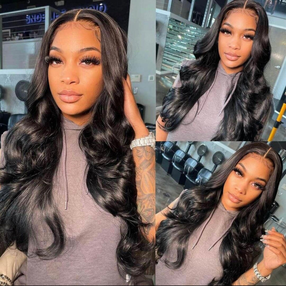 Body Wave 13x4 Human Hair Lace Wig – Pre-Bleached Knots & Invisible HD Lace | AKISS BEAUTY