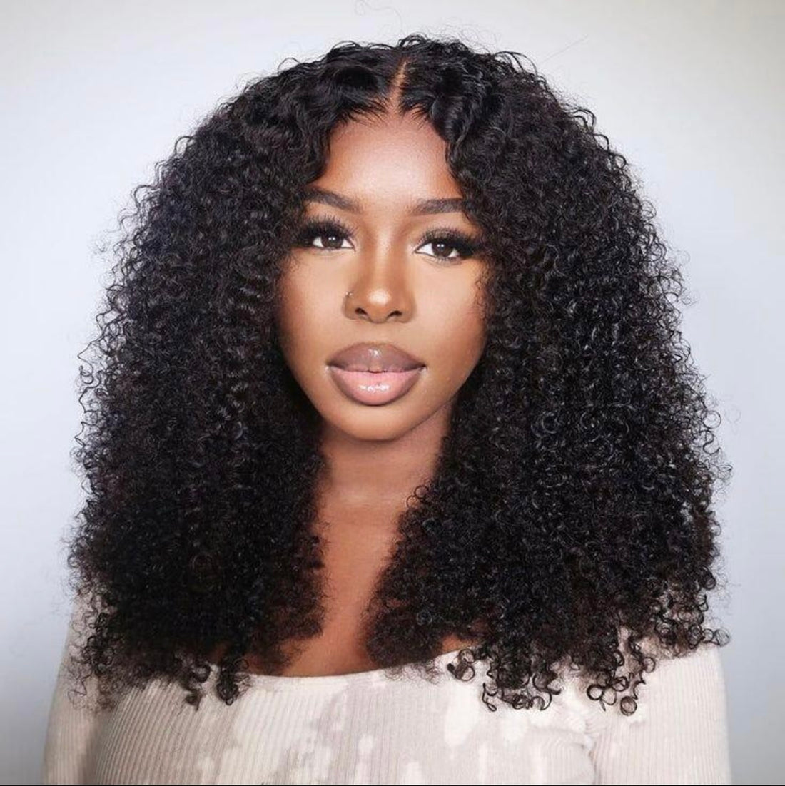 Kinky Curly HD Lace Front Wig β Pre-Bleached Knots & Pre-Plucked Natural Hairline | AKISS BEAUTY
