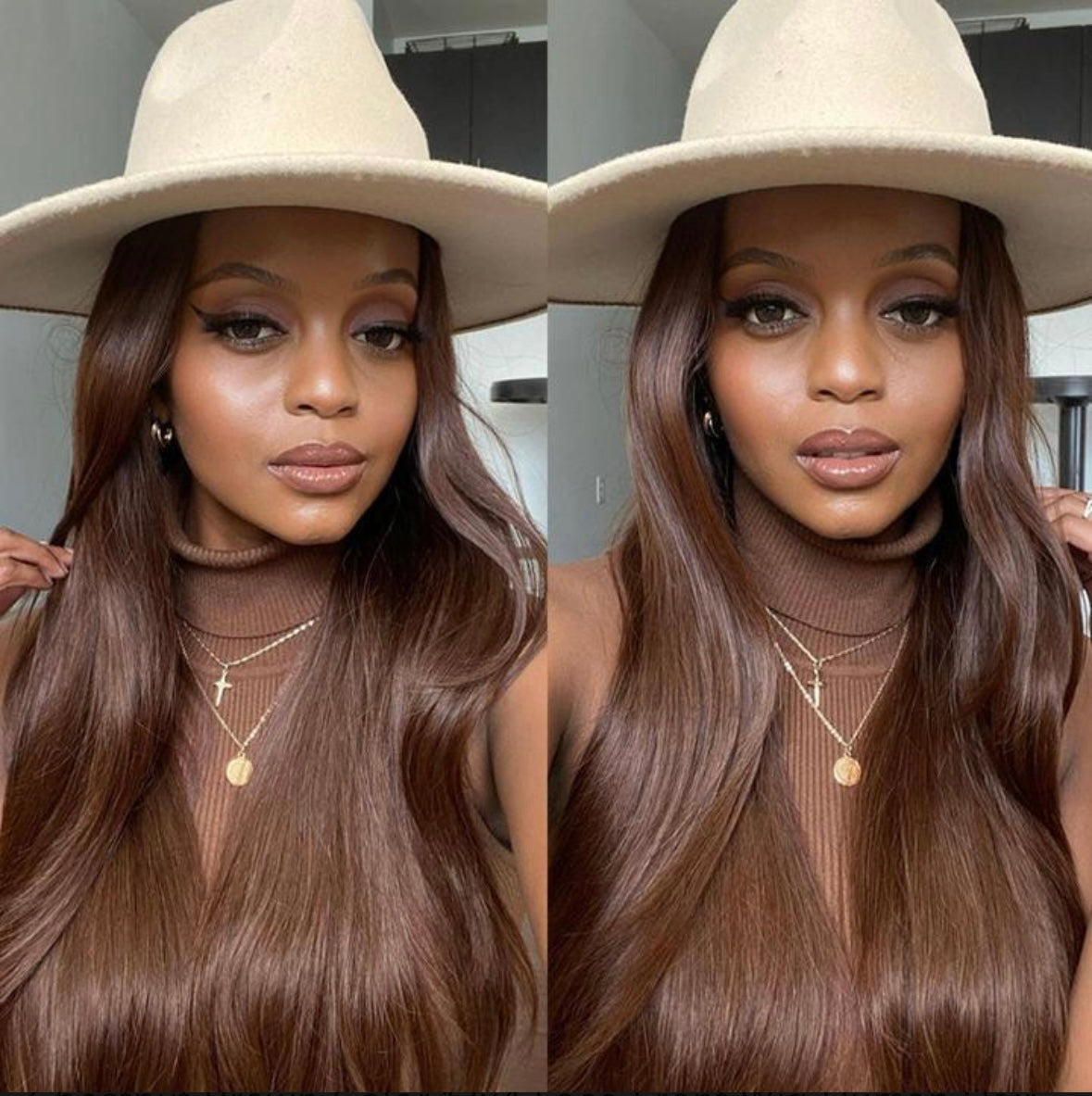 Chestnut Brown Lace Front Wig | AKISS BEAUTY