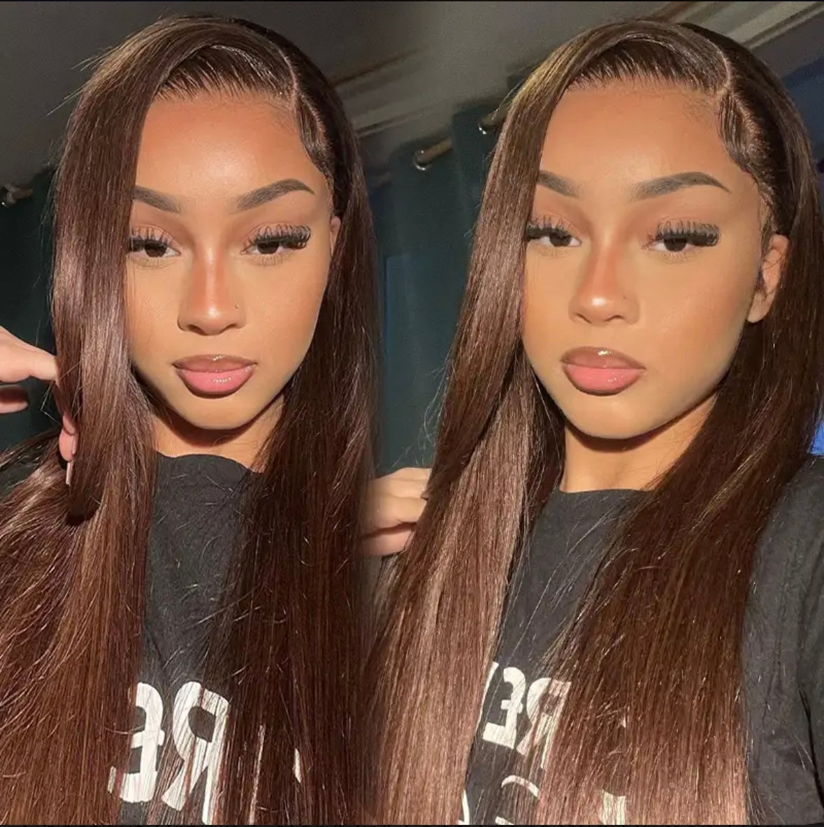 Chestnut Brown Lace Front Wig | AKISS BEAUTY