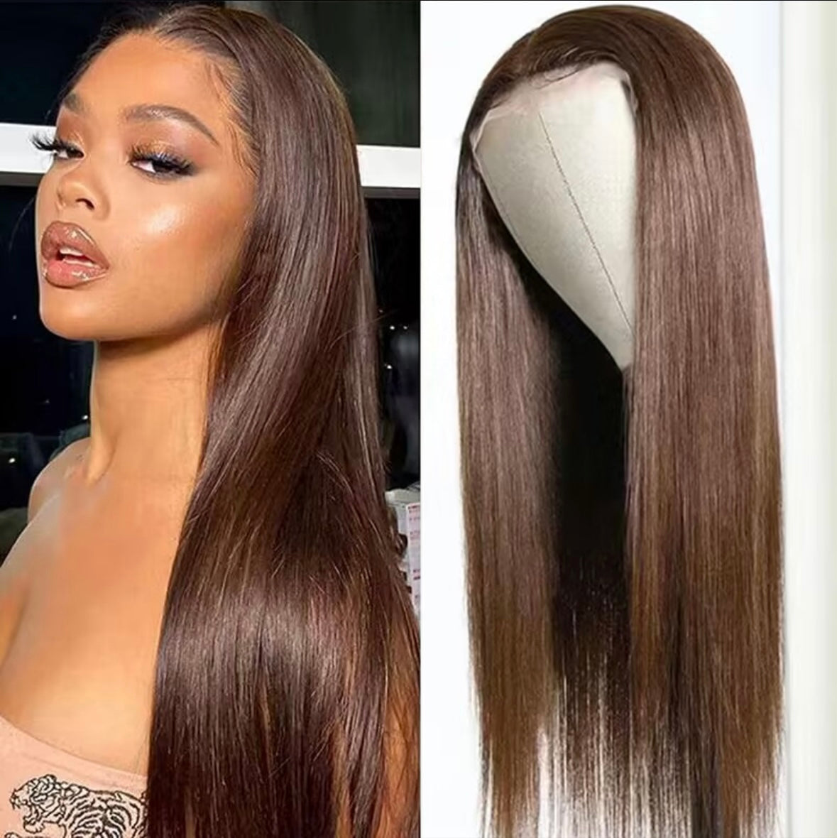 Chestnut Brown Lace Front Wig | AKISS BEAUTY