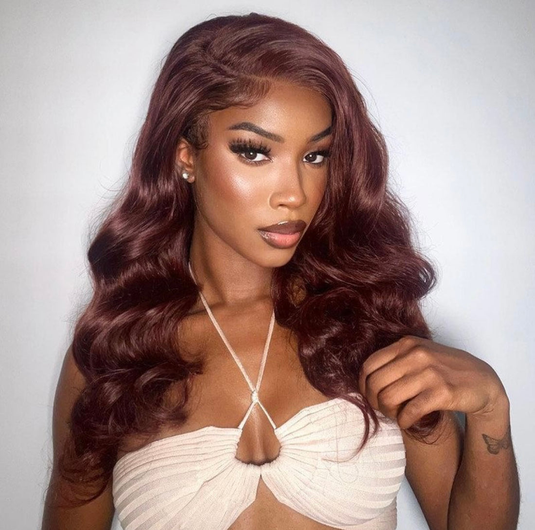 Body Wave Reddish Brown Lace Wig | AKISS BEAUTY