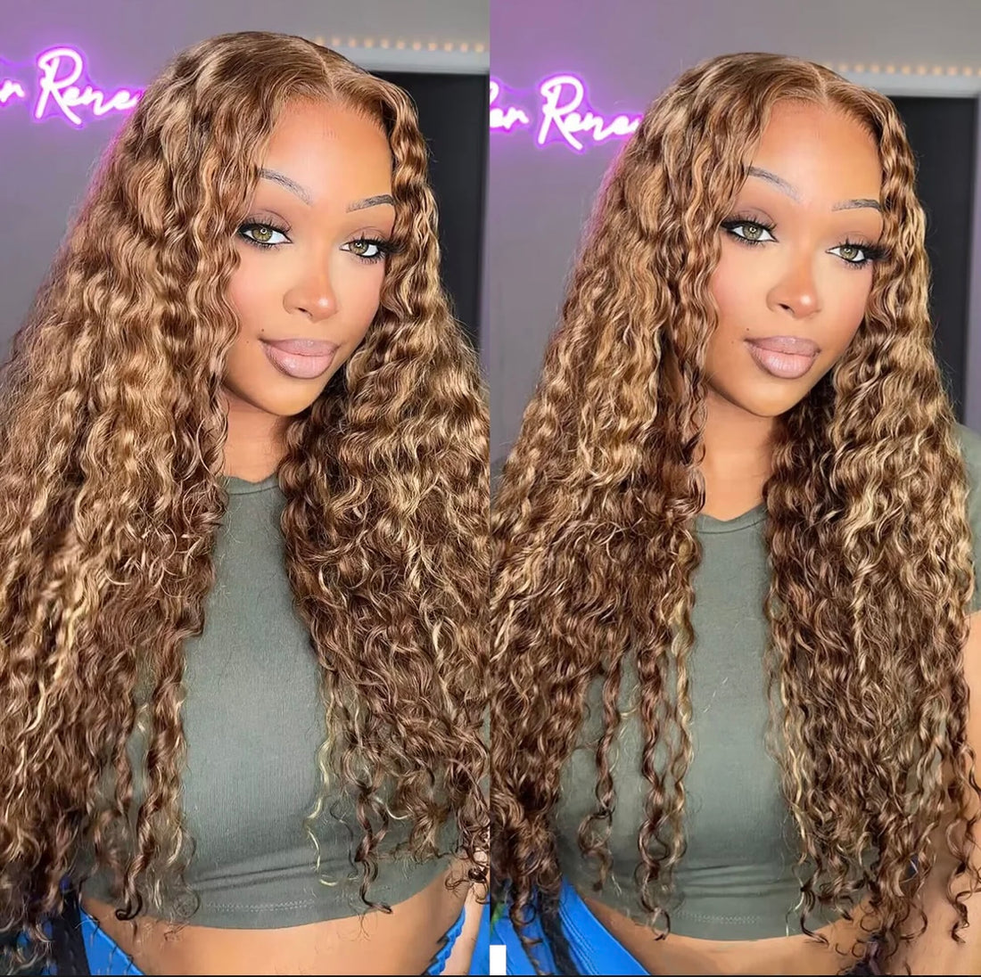 Loose Deep Wave Highlight Brown Wig | AKISS BEAUTY