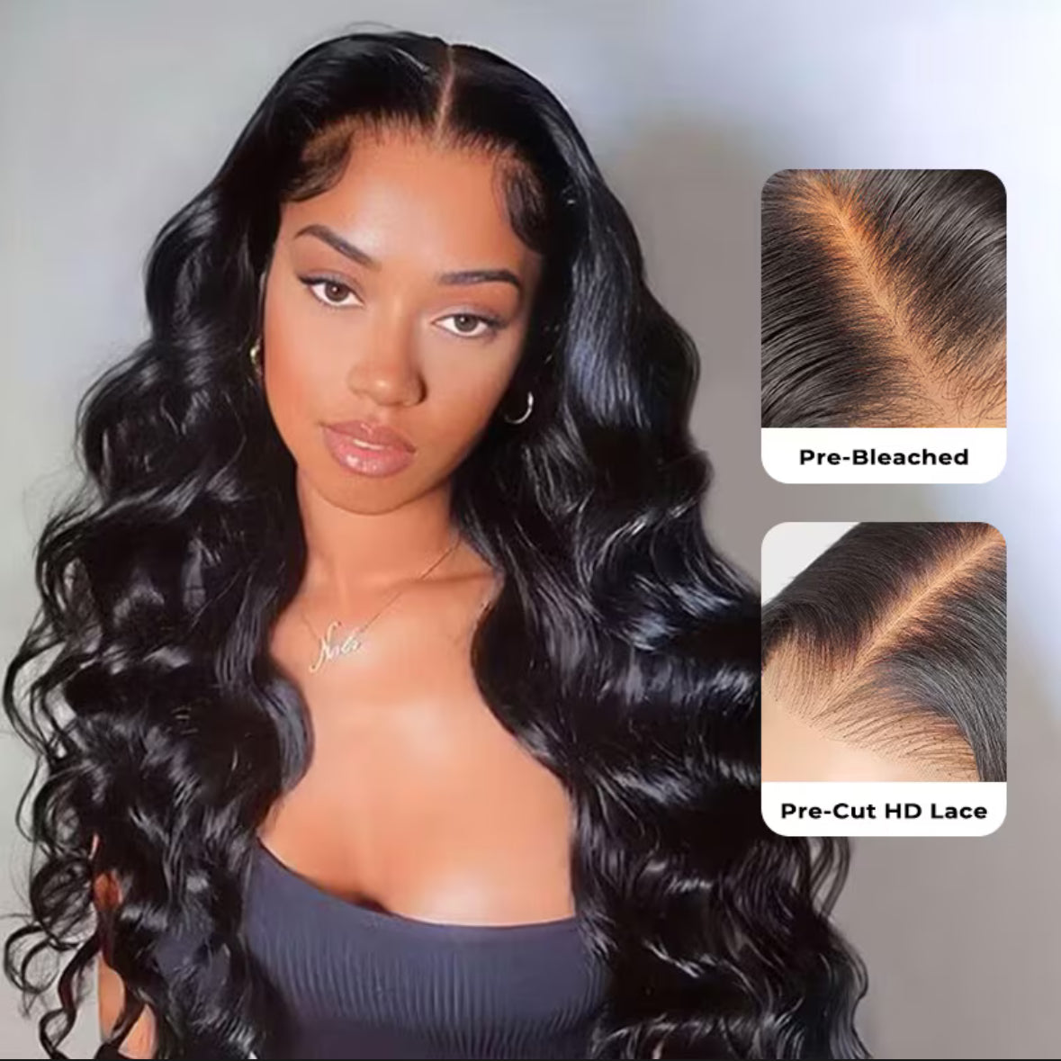 Ocean Wave Wear & Go Glue-less Wig – Pre-Bleached Tiny Knots | AKISS BEAUTY