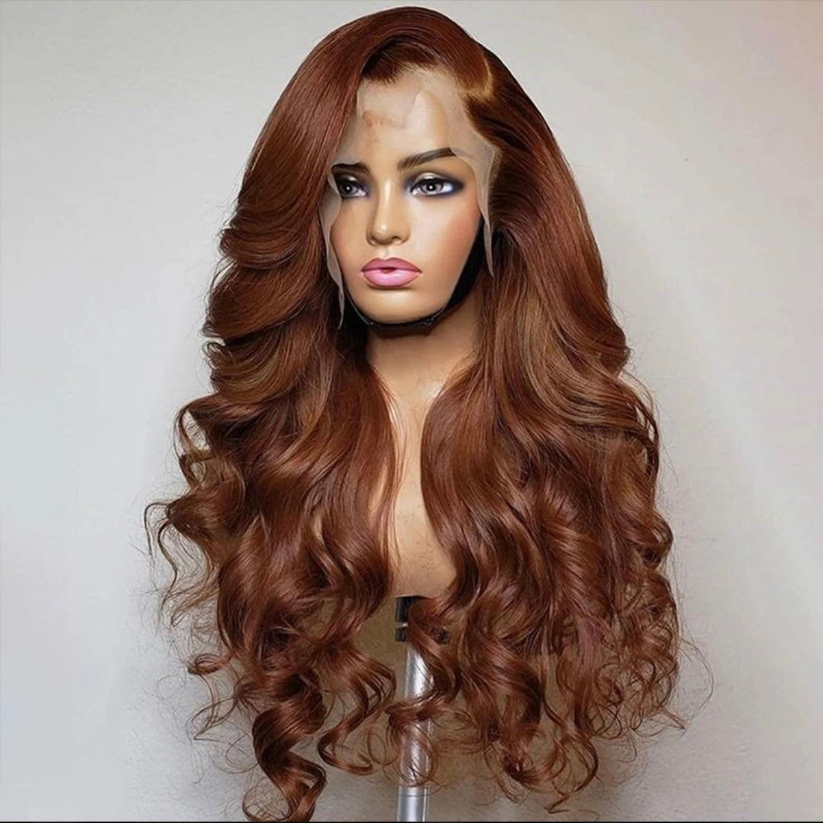 Reddish Brown 13x4 Body Wave Transparent Lace Wig | AKISS BEAUTY