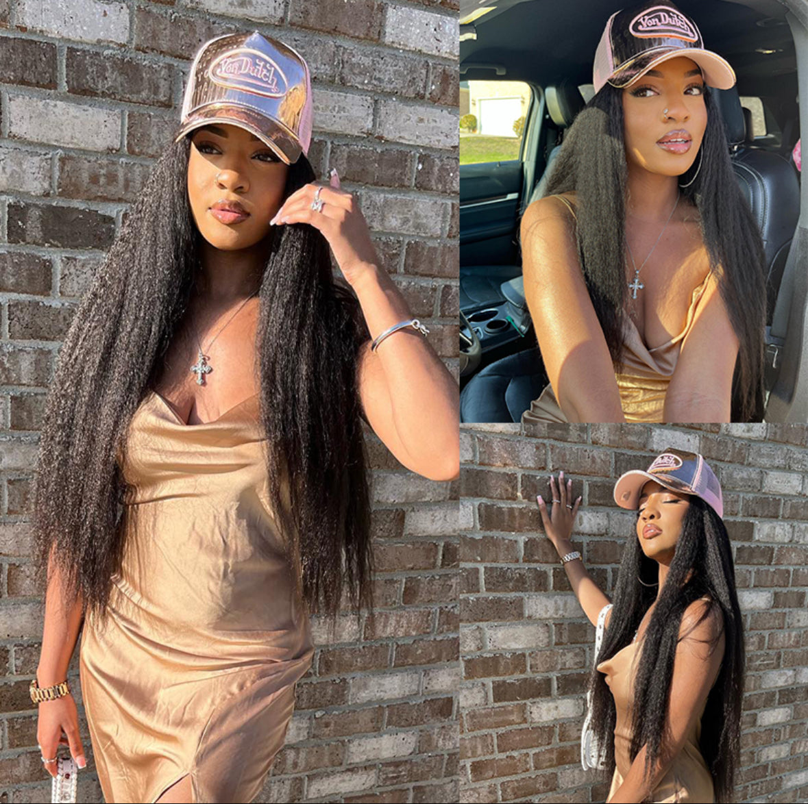 Yaki Straight & Kinky Straight Glueless Wig – Pre-Bleached Tiny Knots | AKISS BEAUTY