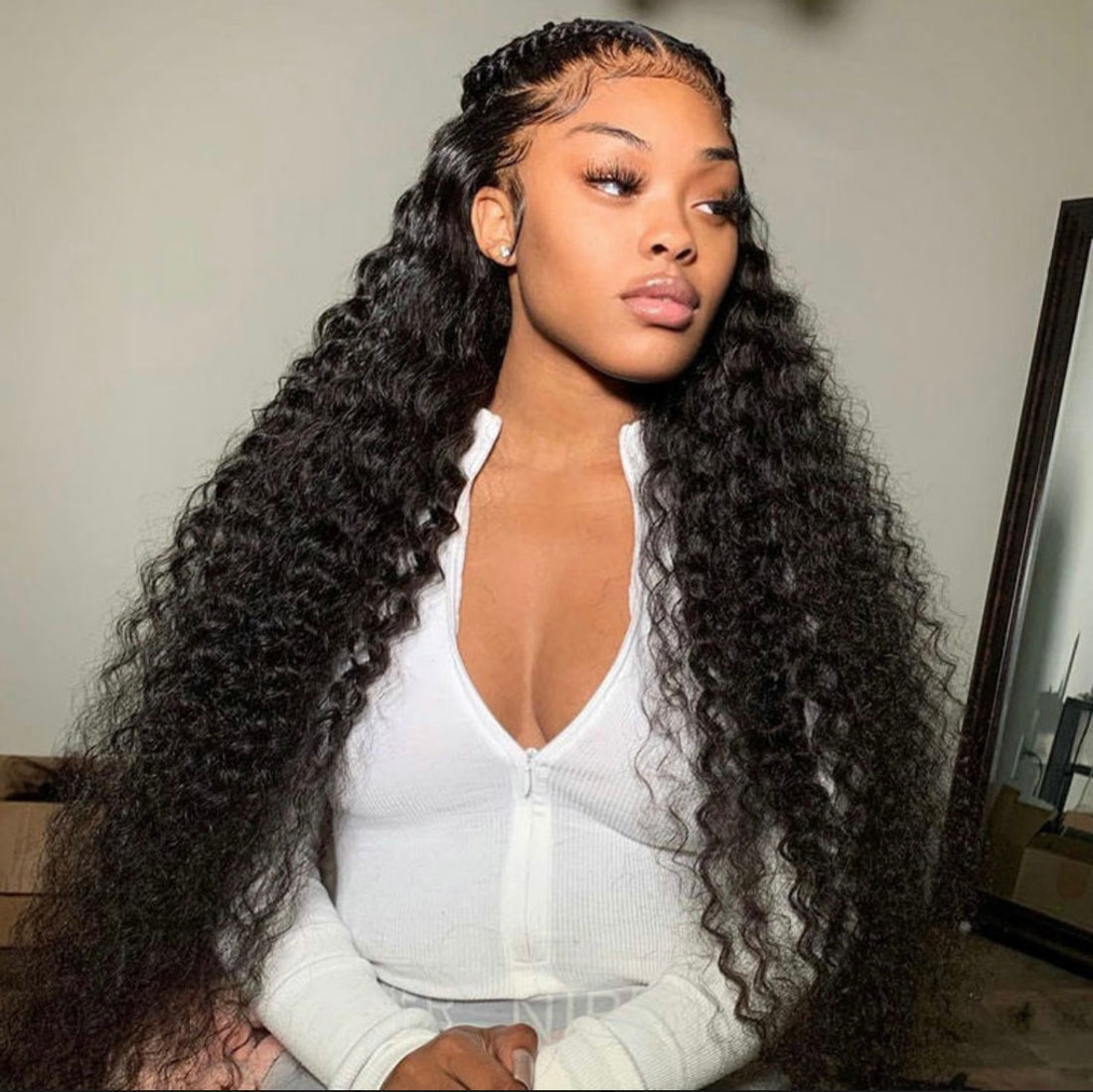 Deep Wave HD Lace Human Hair Wig – Pre-Bleached Knots &amp; Pre-Plucked Natural Hairline | AKISS BEAUTY
