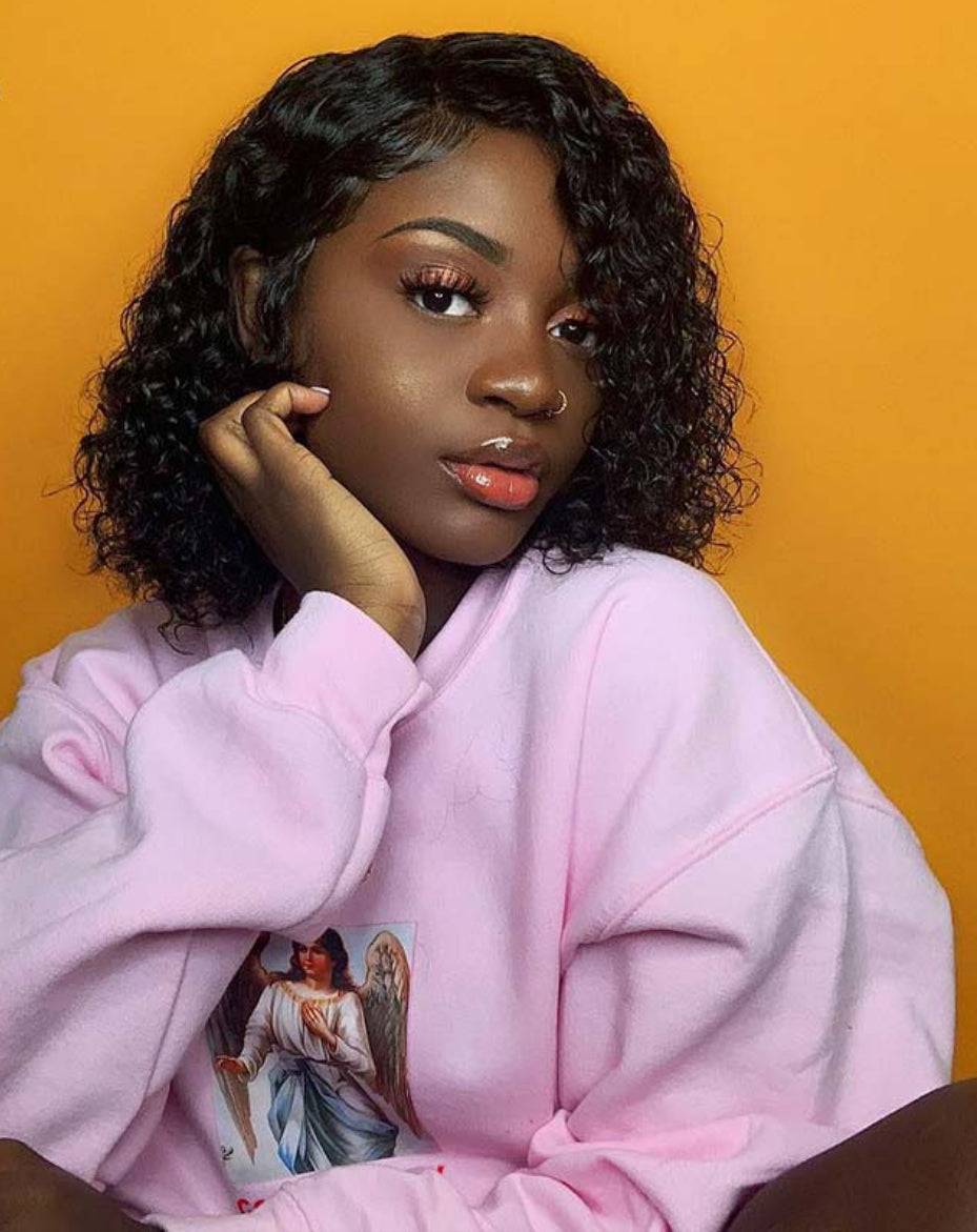 Water Wave  Bob Lace Front Wigs | AKISS BEAUTY