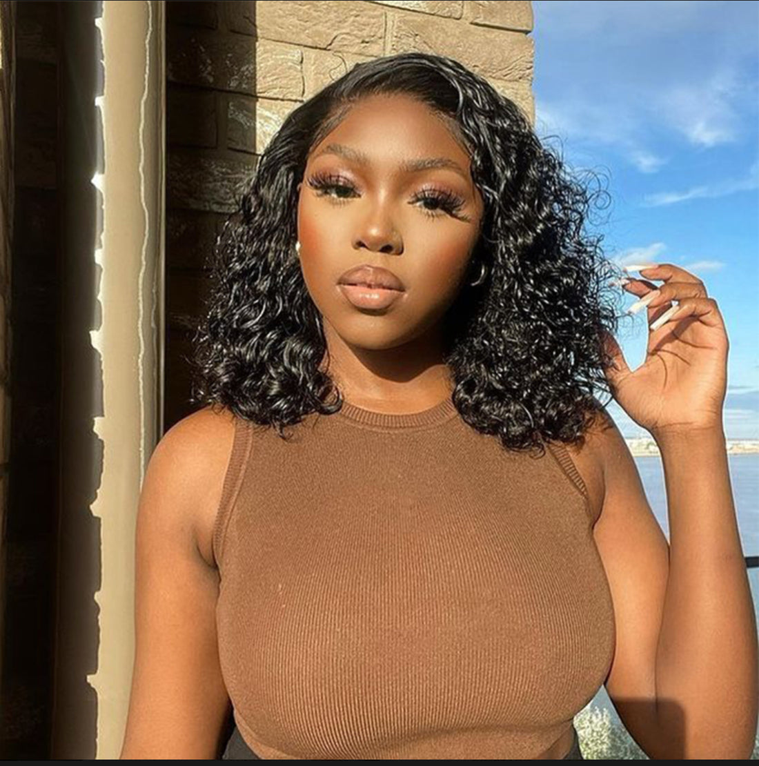 Water Wave Bob Lace Front Wigs | AKISS BEAUTY