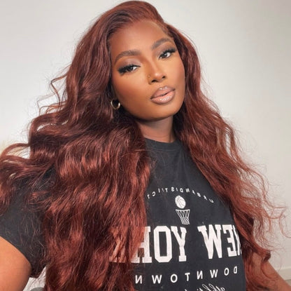 Body Wave Reddish Brown Lace Wig | AKISS BEAUTY