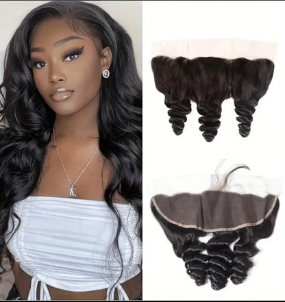 Loose Wave Human Hair Bundles with Frontal | 100% Virgin Hair – AKISS BEAUTY