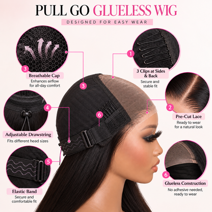 Akiss Water Wave Glue-less Wig – 100% Human Hair