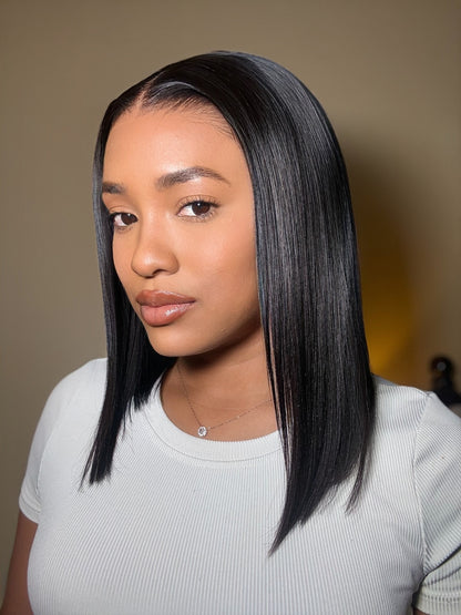 Akiss Straight Bob Glue-less Wig – 100% Human Hair