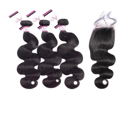 Body Wave Bundles with Closure | 10A Grade 100% Human Virgin Hair – AKISS BEAUTY