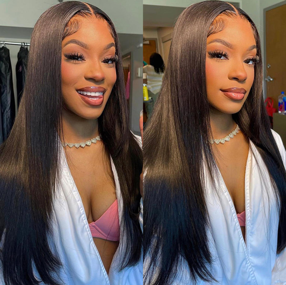 Silky Straight Wear &amp; Go Glue-less Wig – Pre-Bleached Tiny Knots | AKISS BEAUTY